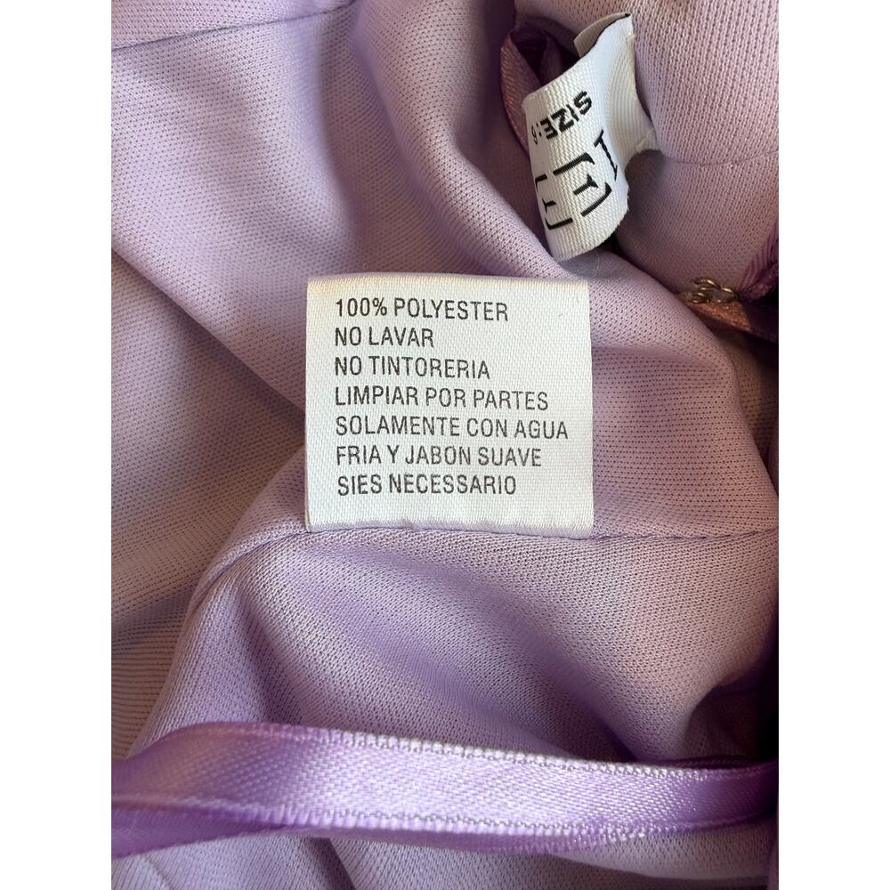 NWT Size 6 Mac Duggal Lilac sequined Halter Dress 27128 - Picture 9 of 9